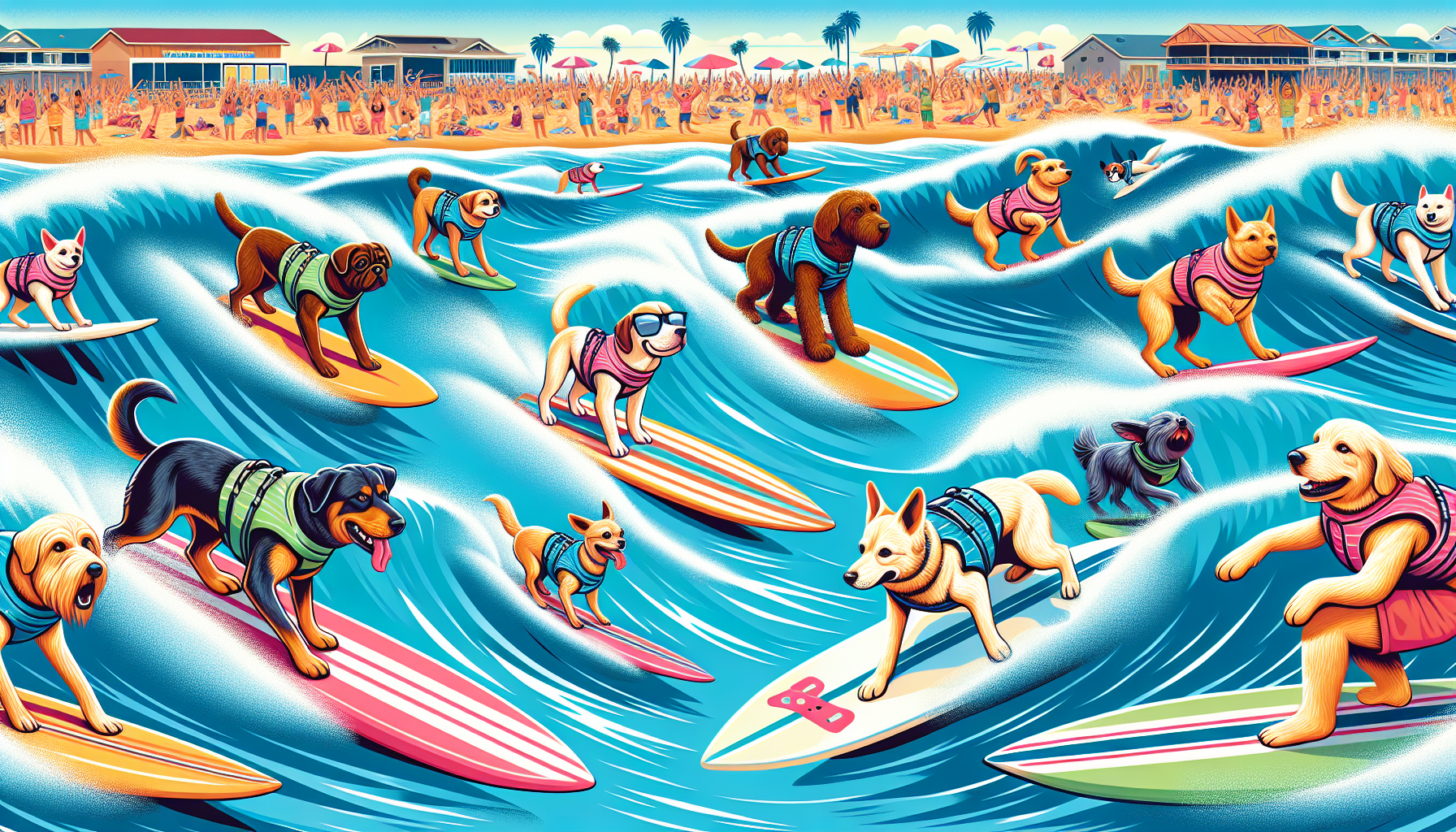 California Dogs Gear Up for Annual Surfing Competition – Dog Surfing