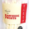 Chewers Rawhide Twists Dog Treat, White Chew Sticks,