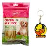 Gnawlers Calcium Milk Stick Dog Treat, 270 gm with Free