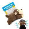 BarkButler BOH The Bear: Brown Plush Dog Toy, Squeaker …