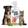 Captain Zack Wipe Right Anti-Bacterial Pet Wipes for Do…