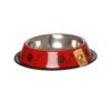 Foodie Puppies Stainless Steel Paw Bone Printed Bowl fo…