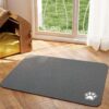 HotLive Pet Feeding Mat – Dark Grey 12″x 19″ | Absorben…