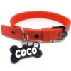 PAWPRO HANDMADE Personalized Red Dog Collar Belt with C…