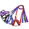 PETLICIOUS & MORE 15 mm Paw Print Nylon Puppy Harness &…