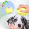 QIQI® Dog Bath Brush Body Scrubber Shampoo Dispenser Ti…