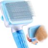 Qpets® Slicker Dog Comb, Dog Hair Brush Pet Grooming Br…