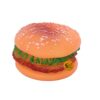 Sage Square Squeaky Vinyl Chew Latex Burger Dog Toy