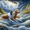 Unforgettable Adventure of Two Dogs Surviving Raging Waters Revealed – Dog rescue tale