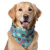 W Brings Happy Birthday Donuts Dog Bandana/Scarf with C…