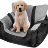 PetLux Dog Car Seat for Small Dogs, Warm Soft Pet Car S…