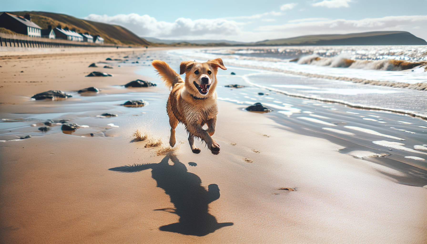 Dog Rescued from Fishhook Incident on Conwy Beach Adventure