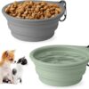 Furco Foldable Dog Bowls 2Pcs for Puppy, Portable Dog B…