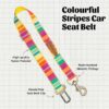 PetWale Colourful Stripes Dog Cat Car Seat Belt | Safe …