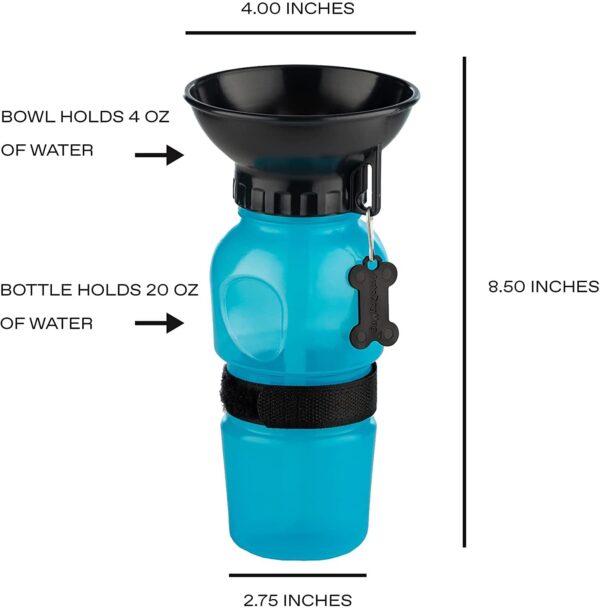 Pet Believe Dog Water Bottle BPA Free Outdoor Travel Po... - Image 2