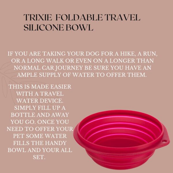 Trixie Foldable Travel Silicone Bowl for Pets Made of H... - Image 7