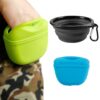 Dog Silicone Treat Pouch Feeder Puppy Bag Clip Waist Pa…