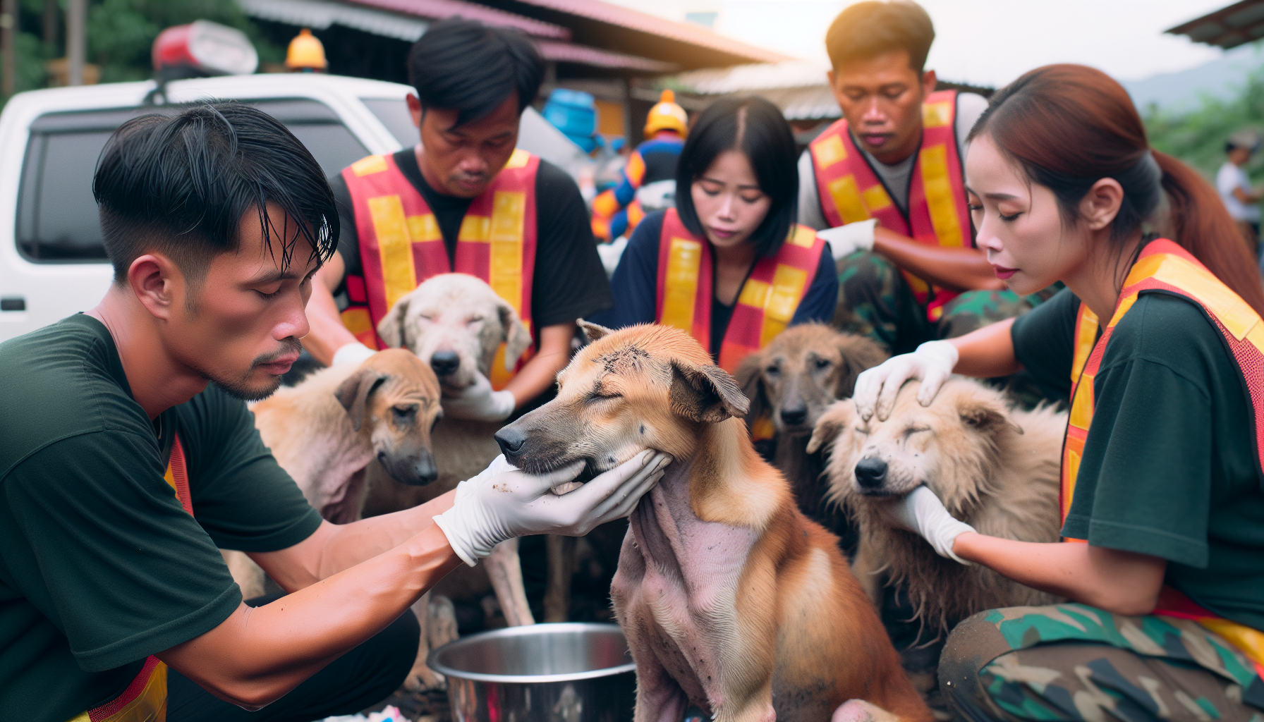 Rescue Efforts Uncover Dogs Left in Disturbing Conditions