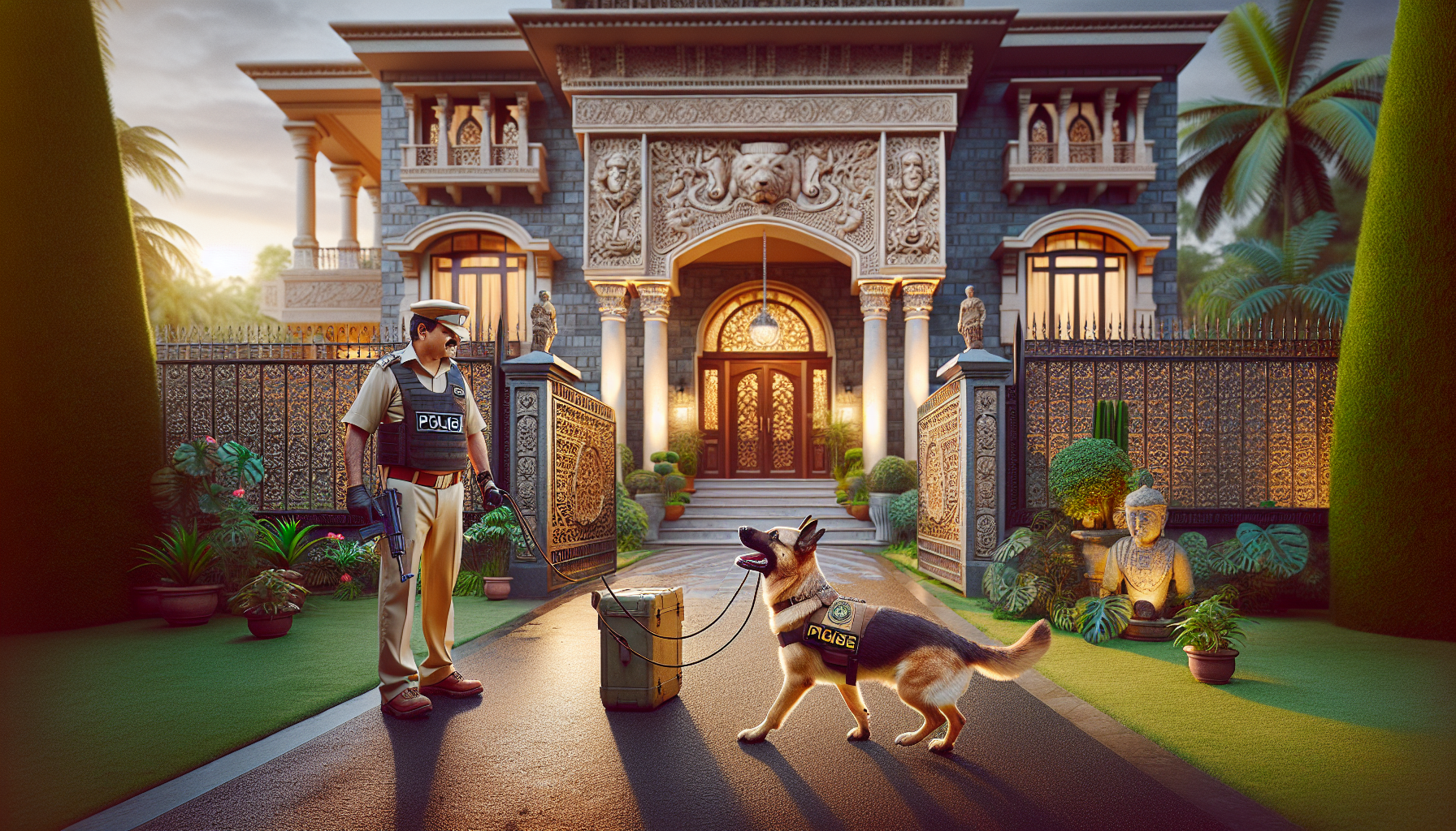 Dog Assists Police in Contraband Search at Vadodara Residence – Contraband