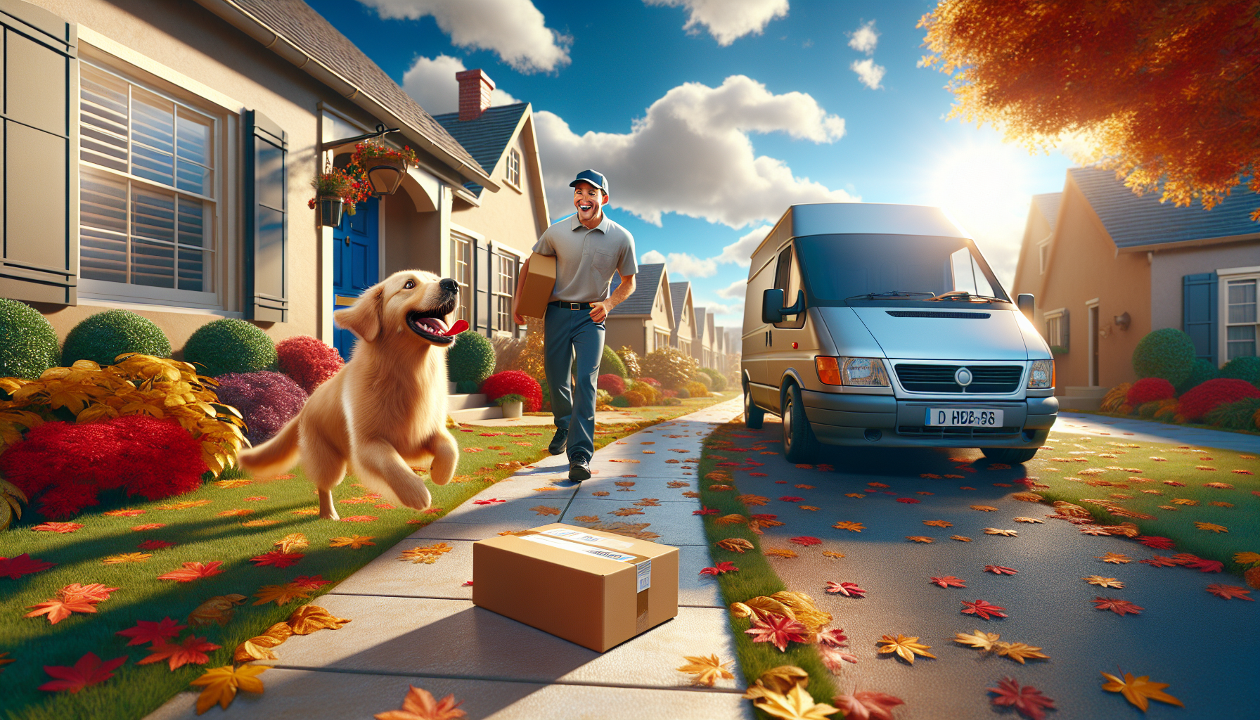 Golden Retriever’s Heartwarming Greeting of Delivery Driver Goes Viral – Golden Retriever