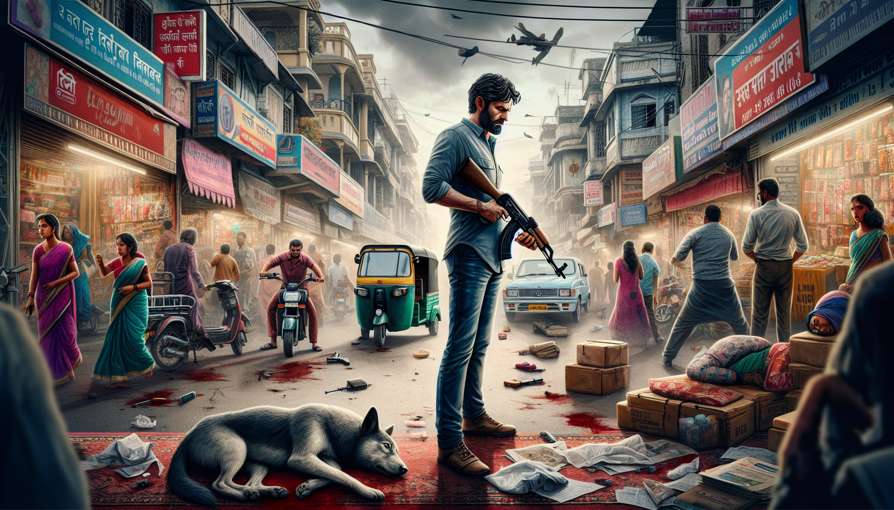 Man Arrested After Shooting Dog with Rifle on Ranchi Road – dog shooting