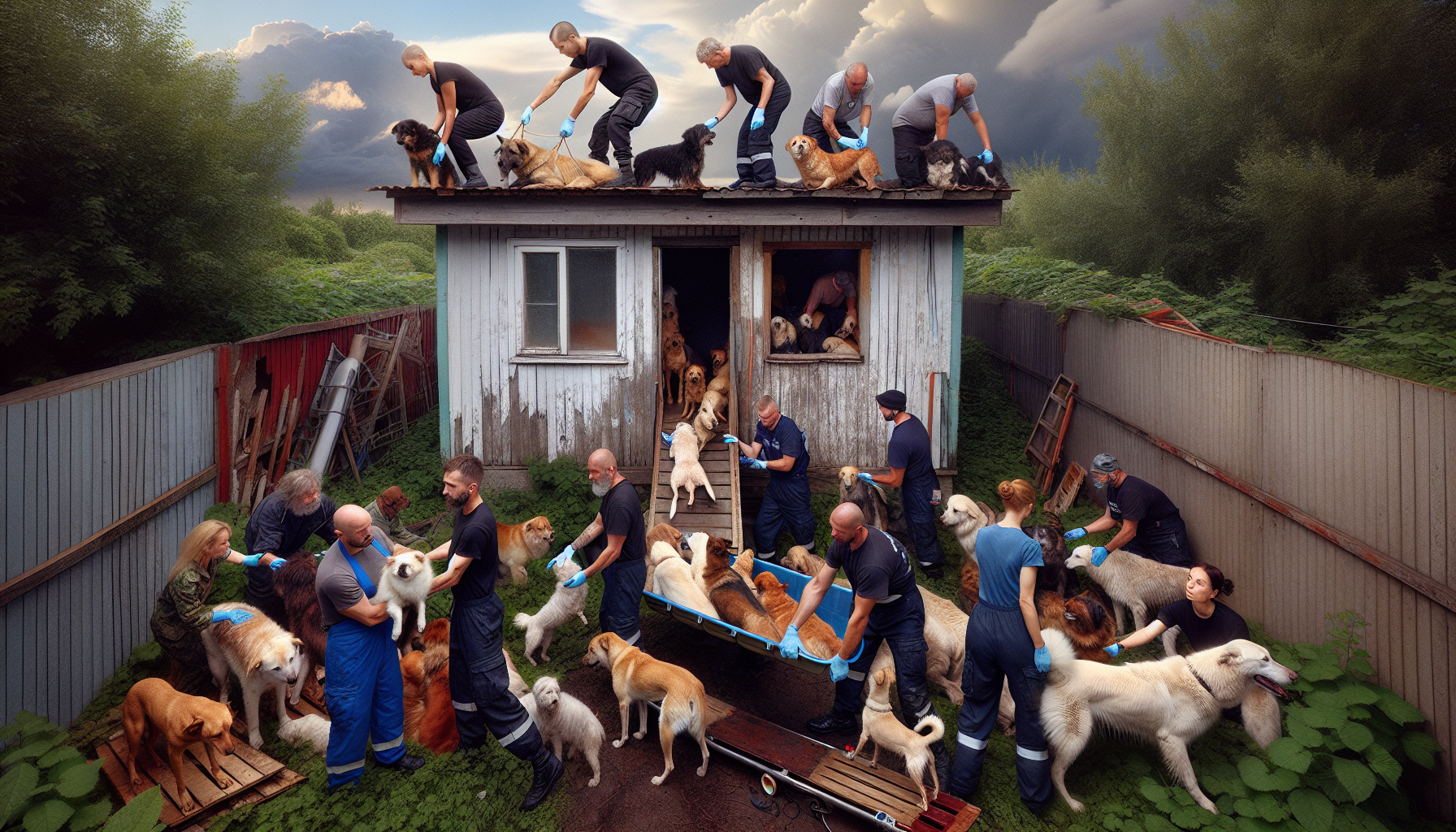 Rescued Dogs Find Hope After Katy Dog House Horrors – Canine rescue