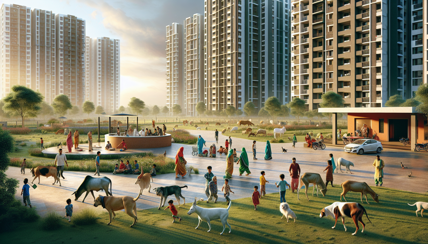 Stray Animals Cause Stir in Greater Noida Ecovillage Society – Ecovillage