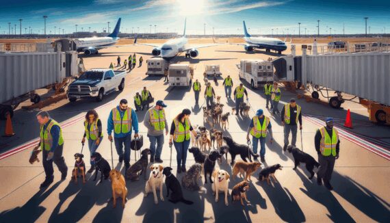 Pune Airport Stray Dogs' Capture Ensures Safer Flight Operations - Stray dogs